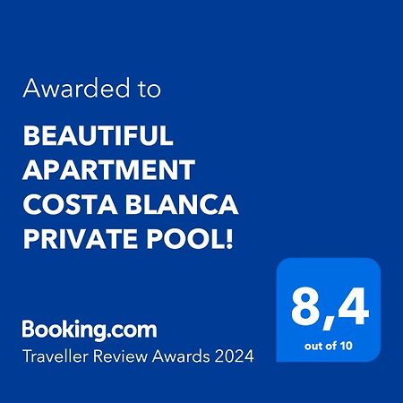 Beautiful Apartment Costa Blanca Private Pool! Оліва Екстер'єр фото